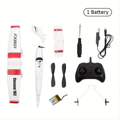 Anfänger-Level-Jungen-Spielzeug 2.4g 2ch Rtf Fernbedienung Festflügel 385mm Flügelweite Epp Schaumglider Gyroplan Flugzeug Rc Spielzeug