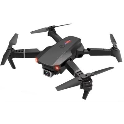 Klappbare UAV-Quadcopter mit Aeroscope Hubschrauberkamera HUGTEC E88 PRO HD FPV Drohnenbatterie 3.7V 1800MAH Schwarz Grau