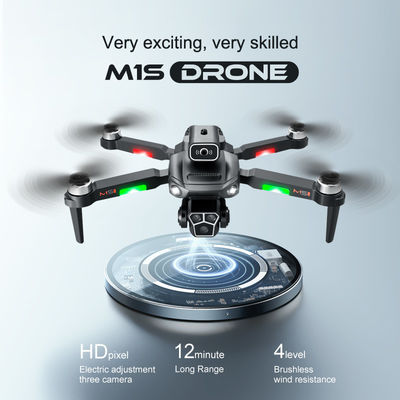 Klappbare Quadcopter Rc Dron M1s Mini-Drone 5g Wifi Fpv 4k Professionelle Hindernisvermeidung Dual-Kamera für Anfänger-Drohnen