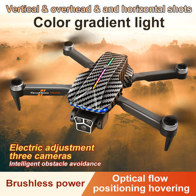 12 Minuten Flugzeit Handsteuerung Carbonfaser Schwarze Drohne mit optischem Fluss Höhenhalt und 4K 360 Grad Rollstunt