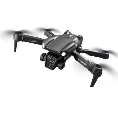 2024 D3 Air Drone LED-Licht 360-Grad-Tumbling Headless-Modus Optical Flow Positionierung Klappbare RC-Drohne für Anfänger
