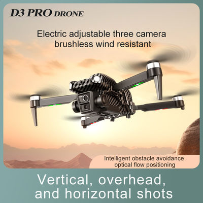 Anfänger-Betreiber-Fähigkeitsniveau Portable RC-Drohne mit Hindernisvermeidung und Dreifachkamera D3 Pro 4k Bürstenloser Motor