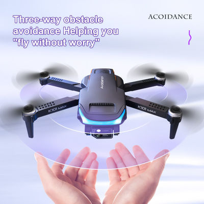 K101 Max Hindernisvermeidung Optical Flow Positioning 4k Hd Dual Foldable Quadcopter Spielzeug Drohnen Vs E88 E58 Kamera Mini Drohne