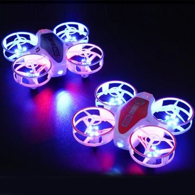 Mini-Fernbedienung für Spielzeugflugzeuge mit 360-Grad-Rotation und LED-Leuchten Montagezustand Einsatzbereit X11 ORANGE