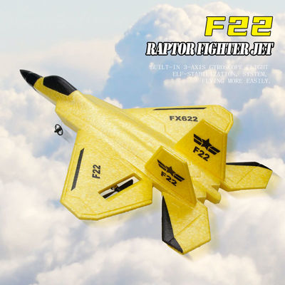 FX622 RC Flugzeug Fernbedienung Flugzeug F22 Modell Spielzeug Kleines Schaumflieger mit Lichtern Kämpfer für das Upgrade 2,4 GHz Frequenz