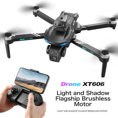 Drohne Typ Xt606 Luftflugzeug 2.4g WLAN Fpv Echtzeitübertragung Bürstenlose Motor Drohne 4k Pro 100m App Control Ein Schlüssel Start und Landung