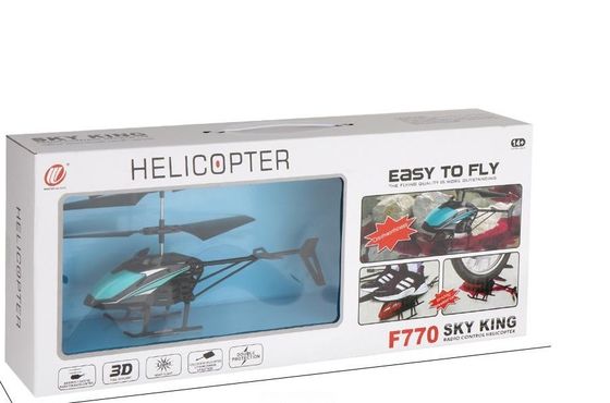 F770 Präzisionskontrolle Spielzeug Hubschrauber Stabile Flugleistung und 3D Flip Stunt Fähigkeit Einzelpaket Größe 44X8.8X18 CM