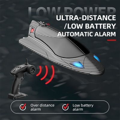 8 bis 13 Jahre Altersbereich Rc Fernbedienung Schnellboot Hochgeschwindigkeit 40 Km/h Jetboot Led Licht Umgedrehte Wiederherstellung 2,4 g Erwachsene und Kinder