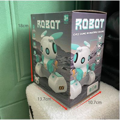 Bildungsroboter HUGTEC S024 Spielzeugroboter Fernbedienung Geste STEM 3 Kunststoff Musik Lichtfunktion Automatik für Unisex