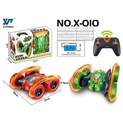 X-010 Rc Mini Stunt Car 2.4ghz Doppelseitig 360 Grad Fall-Fernbedienung Stunt-Auto-Spielzeug für Kinderunterhaltung