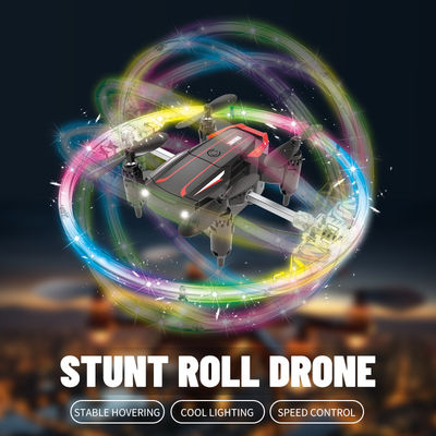 Led Stunt Rc Drohne Farbenfrohe Licht Drehung Uav Quadrocopter Fernbedienung Entfernung von ca. 100m Perfektes Geschenk für Kinder