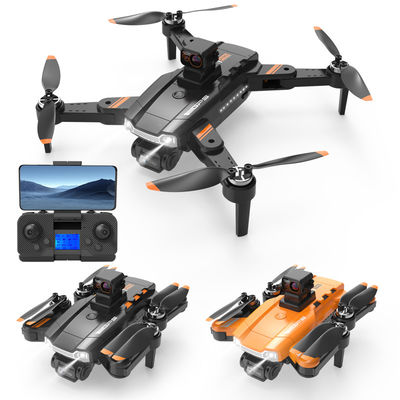HD-Kamera und HD-Flugfotografie Quadcopter Fernbedienung S1 Bürstenlose Laser-Hindernisvermeidung Drohne Schwarz Orange