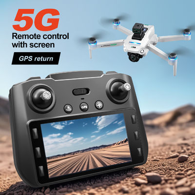Plastik S159 5g WLAN Fpv GPS Quadcopter Drohne 4khd Doppelkameras 25 Minuten Ausdauer Hindernisvermeidung Led Großer Bildschirm Fernbedienung Rc Drohne