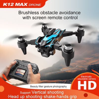 Anfänger Drohnen K12 Bürstenlose Drohne Elektrische 3 Kameras 4k Drohne Infrarot Hindernisvermeidung Drohnen Optischer Fluss Quadcopter Spielzeug für Erwachsene