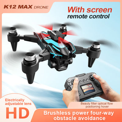 Anfänger Drohnen K12 Bürstenlose Drohne Elektrische 3 Kameras 4k Drohne Infrarot Hindernisvermeidung Drohnen Optischer Fluss Quadcopter Spielzeug für Erwachsene
