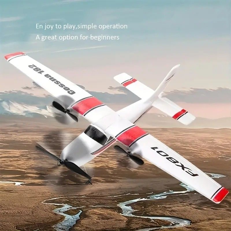 Fx-801 Rc Flugzeug Epp Schaumglider Flugzeug Gyro 2.4g 2ch Rtf Fernbedienung Flügelweite Flugzeug für Weiß Stil EPP Flugzeug