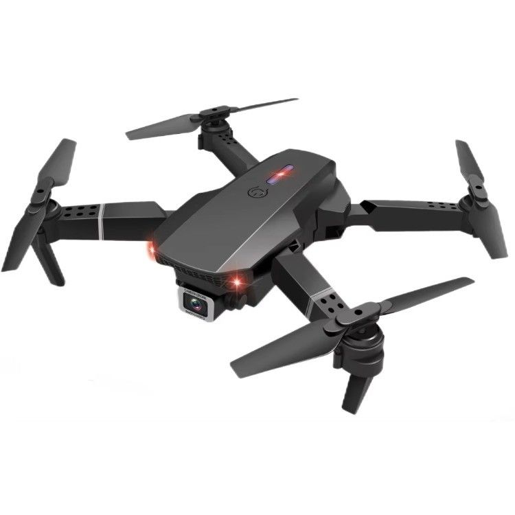 Klappbare UAV-Quadcopter mit Aeroscope Hubschrauberkamera HUGTEC E88 PRO HD FPV Drohnenbatterie 3.7V 1800MAH Schwarz Grau