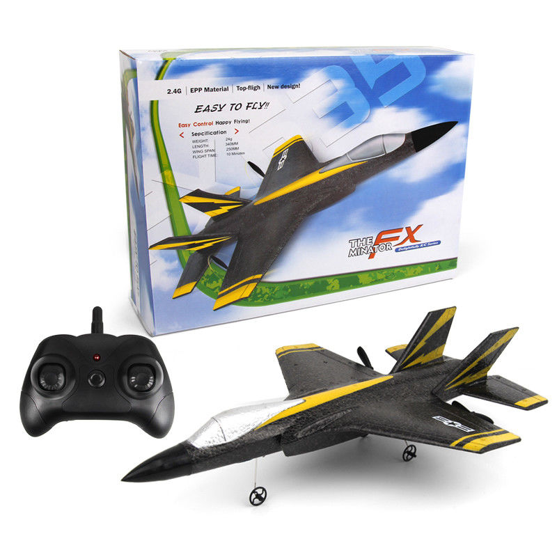 2.4G 2CH Fx635 Festflügel EPP Schaum RC Gleiter Flugzeug F35 RTF Fernbedienung Flugzeugmodell mit AA*2 Steuerbatterie