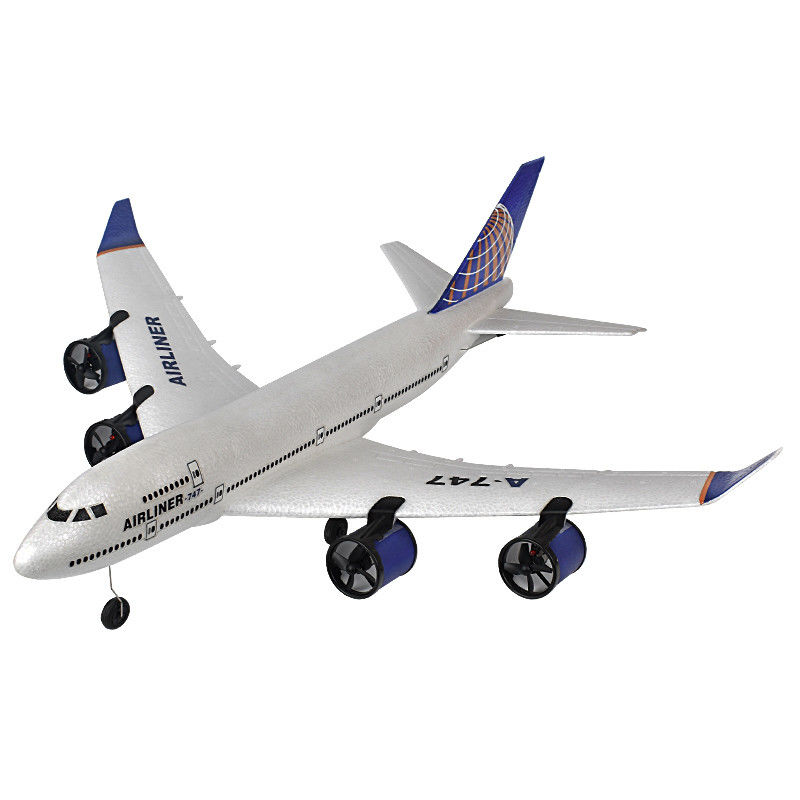 Elektrische RC Flugzeug A380 747 Modus Einfach zu fliegen Stunt Roll 2,4 GHz Fernbedienung Segelflugzeug für und Batterien enthalten