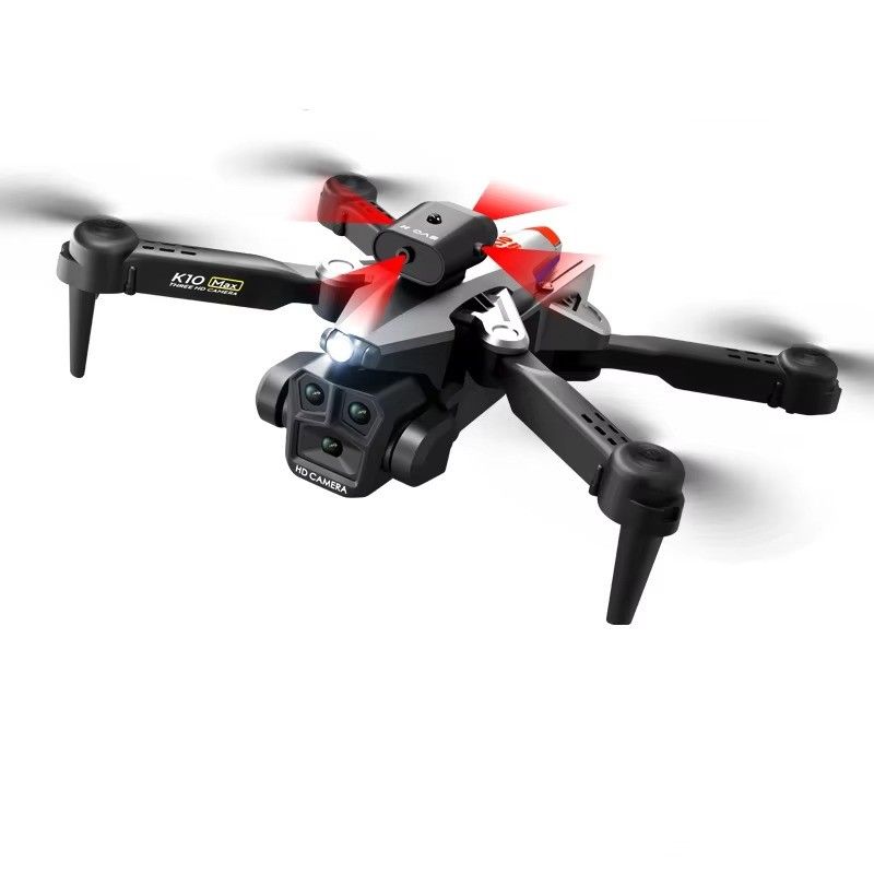 Optical Flow Drone mit dreifacher 4K-Kamera Wifi Fpv Kamera Stabilisator für Anfänger Hindernisvermeidung RC Quadcopter 2.4G