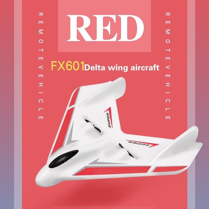 Fx-601 Flugzeug Rc Fighter Jet Festflügel mit 4K UHD Video Aufnahme Auflösung und Fernbedienung Ersatzpropeller