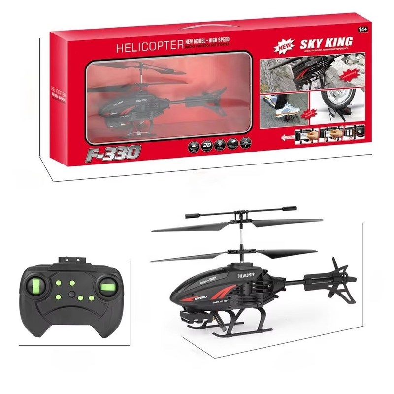 Erleben Sie den Nervenkitzel des Fliegens mit dem USB-Wiederaufladbare F330 Mini Helikopter und LED-Licht