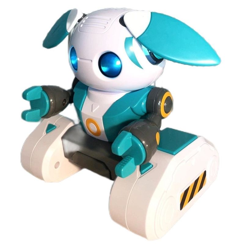 Bildungsroboter HUGTEC S024 Spielzeugroboter Fernbedienung Geste STEM 3 Kunststoff Musik Lichtfunktion Automatik für Unisex