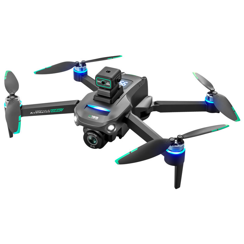 Plastik S159 5g WLAN Fpv GPS Quadcopter Drohne 4khd Doppelkameras 25 Minuten Ausdauer Hindernisvermeidung Led Großer Bildschirm Fernbedienung Rc Drohne