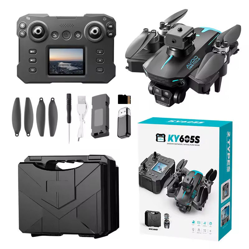 Maximale Flugzeit Stil Ky605s Max Drohne 4khd Kamera Vierseitige Hindernisvermeidung Bürstenloser Motor Batterielebensdauer Rc Drohne